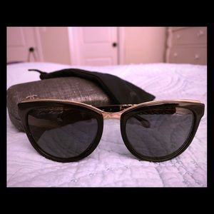 Chanel sunglasses with both cases - like new!